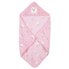 Uber World Baby Newborn (06 Months) Blanket with Cap Light Pink Sherin & Poly Wool Pack of 1