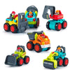 HOLA Toys for 1 2 Year Old Boy Birthday Gifts - 6 PCS 4WD Friction-Powered Toddler Boy Trucks, Mini Car Toddler Toy 1-2 Early Ed