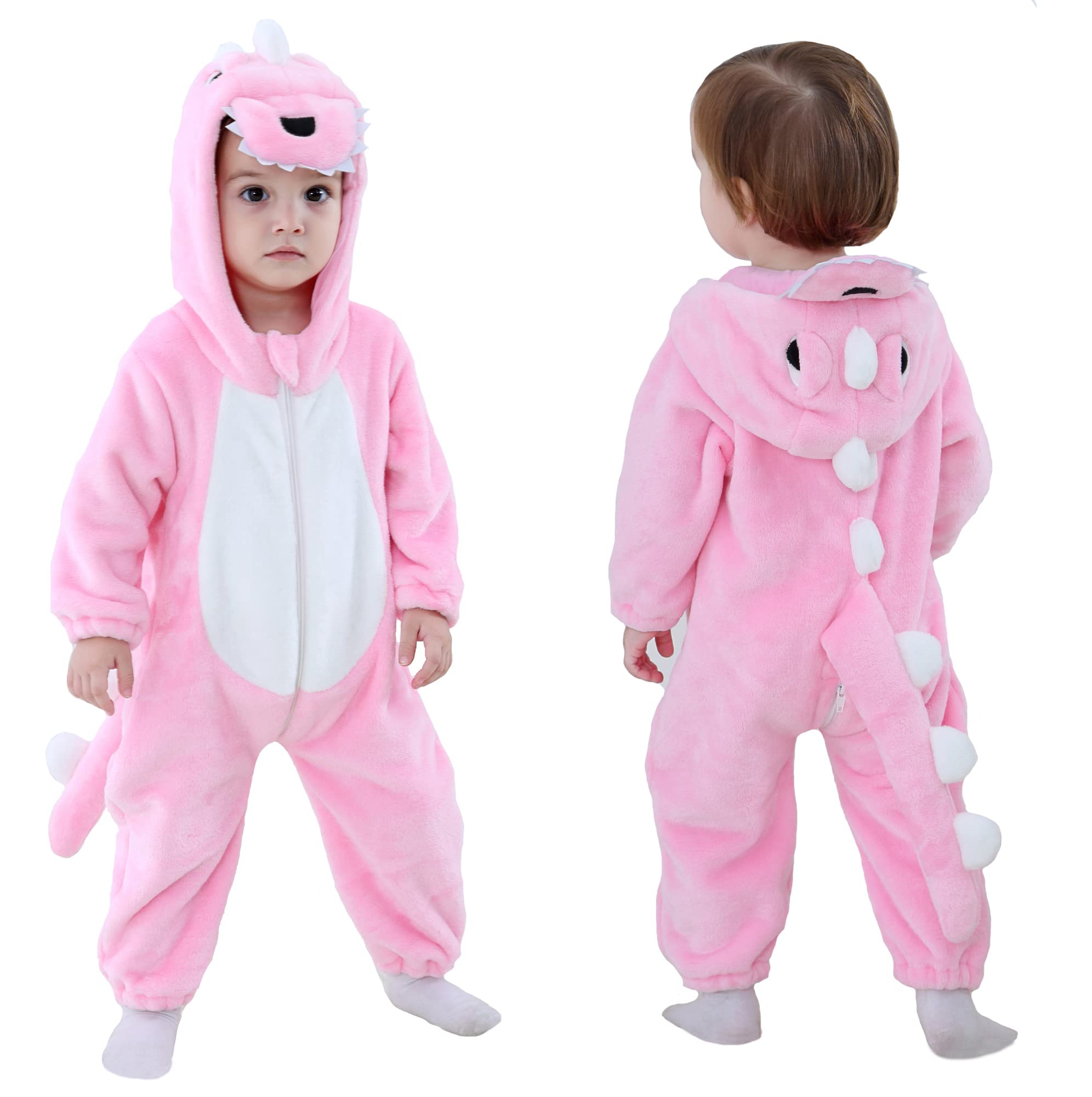 Tonwhar Kids' And Toddlers' Infant Tiger Dinosaur Animal Fancy Dress Costume Out WBBAPB09CNCZQGC