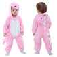 Tonwhar Kids' And Toddlers' Infant Tiger Dinosaur Animal Fancy Dress Costume Outfit Hooded Romper Jumpsuit (3.5-4.5 Years/Height