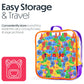 Pegs Board Game Set Jumbo Pack | 48 Pegs + 2 Boards & Storage Bag W/Handle Easy to Carry. for Motor Skills Sorting Counting Colo