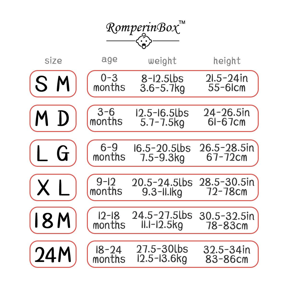 Romperinbox Unisex Solid Baby Bodysuit 0-24 Months (9-12 Months, Red Long Sleeve)