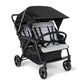 Gaggle By Foundations Odyssey 4 Seat Quad Stroller With Stroller Canopy And Bench Seats, 5 Point Harness, Foot Brake, Shock Abso