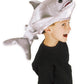 Kids Shark Plush Costume Hat with Adjustable Fit, Velour & Foam Fabrics, Fun Ocean Theme Halloween Accessory Standard