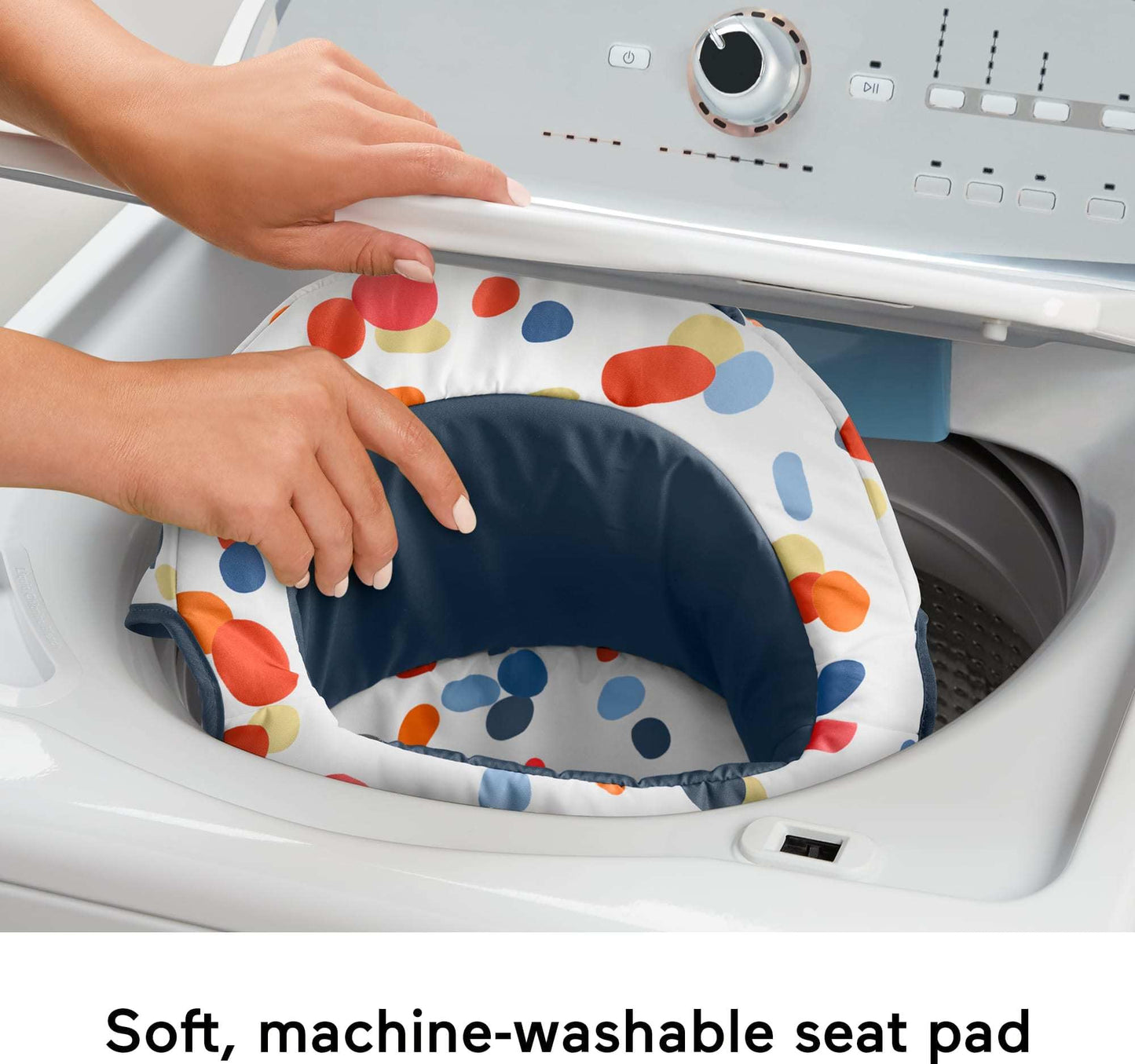 Fisher-Price Portable Baby Chair, Darling Dots Sit-Me-Up Floor Seat With Bpa-Free Teether & Clacker Newborn Developmental Toys