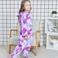 Riverchan Kids Unicorn Onesie Animal Pajamas Halloween Cosplay Costume Sleepwear Gift For Girls And Boys (6-8 Years, Purple Moon