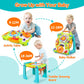 3-in-1 Baby Walker for Boy Girls Sit to Stand Toy Activity Center Drawing Board Infant Toys for 1 Year Old Birthday Gifts 9 12 1