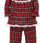 Little Me Baby Girl'S Xmas Plaid Pajamas Sleepwear, Plaid, 18 Months