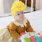 Cinaci 8 Pack Solid Knotted Bowknot Big Hair Bow Beanie Turban Hats Caps Wide Headwraps For Baby Girls Infants Toddlers Little K