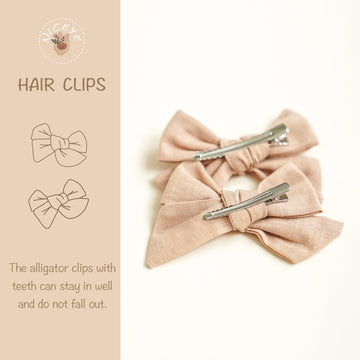 Niceye 24 Pack Baby Girl Hair Clips Set, Hair Bows Barrettes Handmade Accessories Alligator Clip For Babies Infant Toddlers Kids