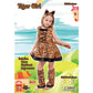 Eraspooky Little Tiger Costume Kids Halloween Animal Costume Big Cat Outfit For Girls