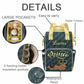 M Yescustom Personalized Baby Diaper Bags For Women Men, Custom Blue Prince Backpack Customized Nappy Mommy Bag Backpack For Son