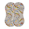 YYZZH Autumn Bird Goldfinch Robin Berry Muslin Burp Cloths for Baby 2 Pack 100% Cotton Baby Washcloths Bibs for Boy Girl