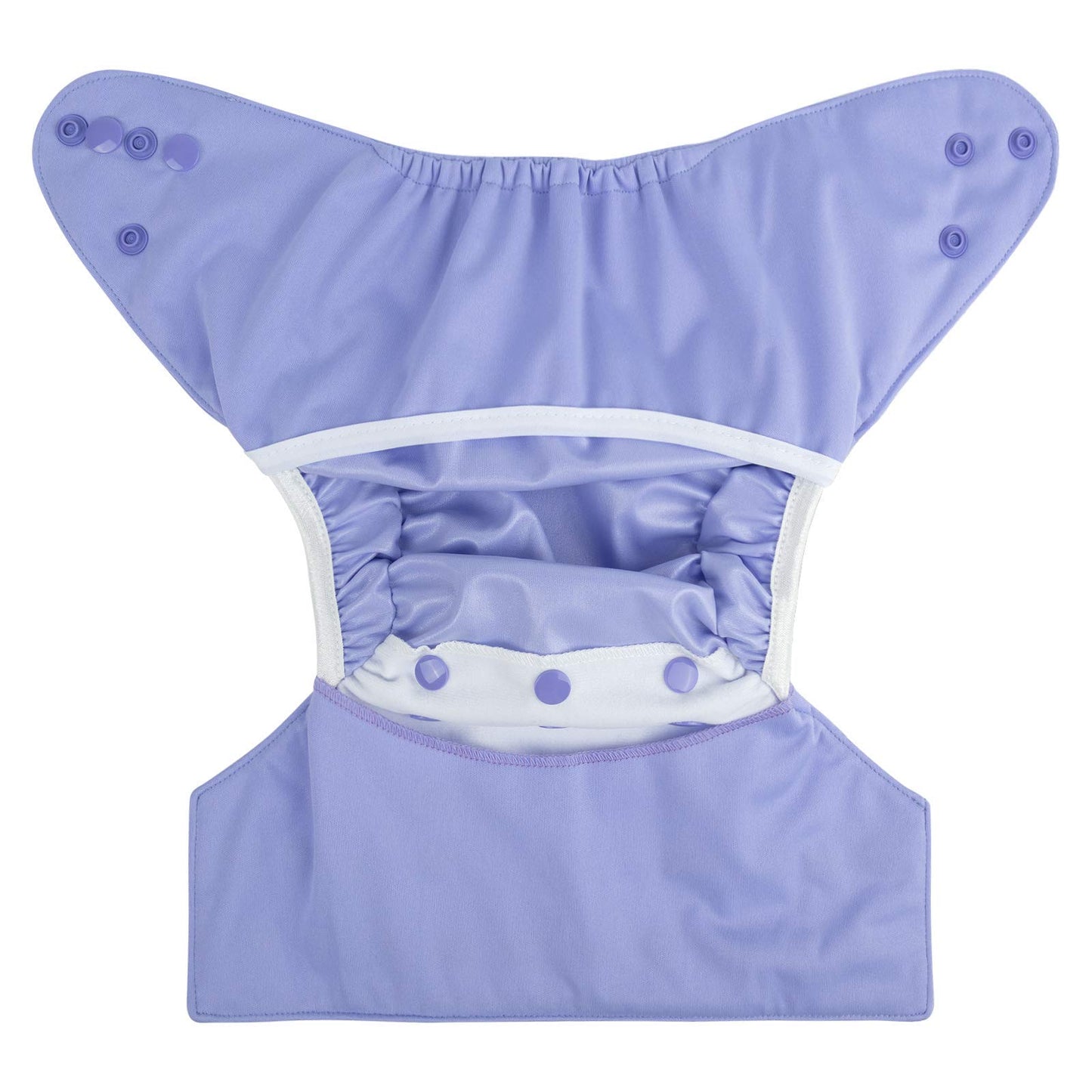 babygoal Cloth Diaper Covers 6 Pack with Wet Bag for Fitted Diapers and Prefolds with Double Gussets, Adjustable and Reusable fo