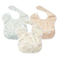 Little Dimsum Baby Bib Feeding Bibs Waterproof Drool Bib Coverall 3 PCS Set Adjustable Closure for Babies Toddlers with Large Po