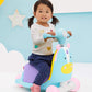 Skip Hop 3-In-1 Baby Activity Push Walker To Toddler Scooter, Zoo Unicorn