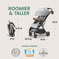 Bombi Bebee V2 Lightweight Baby Stroller - Premium Vegan Leather, One-Hand Fold, Infinite Recline, Aircraft-Grade Aluminum Frame