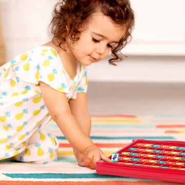 Battat - French Alphabet Toy For Learning - 50 Pop-Up Flaps - Letters, Words, Numbers, Colors, Shapes - Educational Toy For Todd