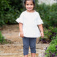 Rufflebutts Girls Soft And Strechy Blue Faux Denim Headband - One Size