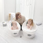 Toddler Bath + Baby Bath + Accessories Bundle | Toddler Bath, Baby Bath, Ellie Bath Toy Scoop, Washy Rinse Jug, Stack N Sail Bat