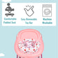 Dream On Me Baby Steps Baby Walker In Pink, Adjustable Three Position Height Setting, Removable Tray, Easy To Fold And Store Bab