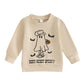 Toddler Baby Halloween Outfit Girl Boy Crewneck Sweatshirt Long Sleeve Letter Pullover Sweater Cute Fall Clothes (Boot Scoot Spo