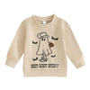 Toddler Baby Halloween Outfit Girl Boy Crewneck Sweatshirt Long Sleeve Letter Pullover Sweater Cute Fall Clothes (Boot Scoot Spo