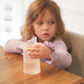 Olababy Clear View Silicone Training Cup With Straw Lid  Toddler Sippy Trainer 12Mo+  Unbreakable Water Drinking Cups For Kids 2
