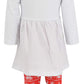 Unique Baby Girls 3 Piece Christmas Reindeer Legging Set (7) White