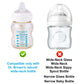 6Pcs Wide-Neck Nipple For Dr. Brown 'S, 100% Soft Silicone Baby Bottle Teat Sippy Straw Spout Nipple Replacement Accessories Bpa