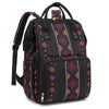 Xunteny Boho Diaper Bag Backpack for Mom Dad, Multifunctional Bohemia Baby Nappy Backpack with Stroller Straps Insulated Pockets