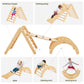 Beright 5 In1 Pikler Triangle Gym, Foldable Climbing Triangle Ladder Toys With Ramp, Indoor Climbing Toys For Kids, Play Gym, Ar