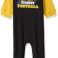 Nfl Pittsburgh Steelers Team Sleep And Play Footies, Blackyellow Pittsburgh Steelers, 3-6 Months (138731160Ste06M-001)