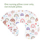 Hnhuaming Rainbow Nursing Pillow Cover, Breastfeeding Pillow Slipcover For Baby Girls/Boys, Soft Snug Fits On Newborn Feeding Pi
