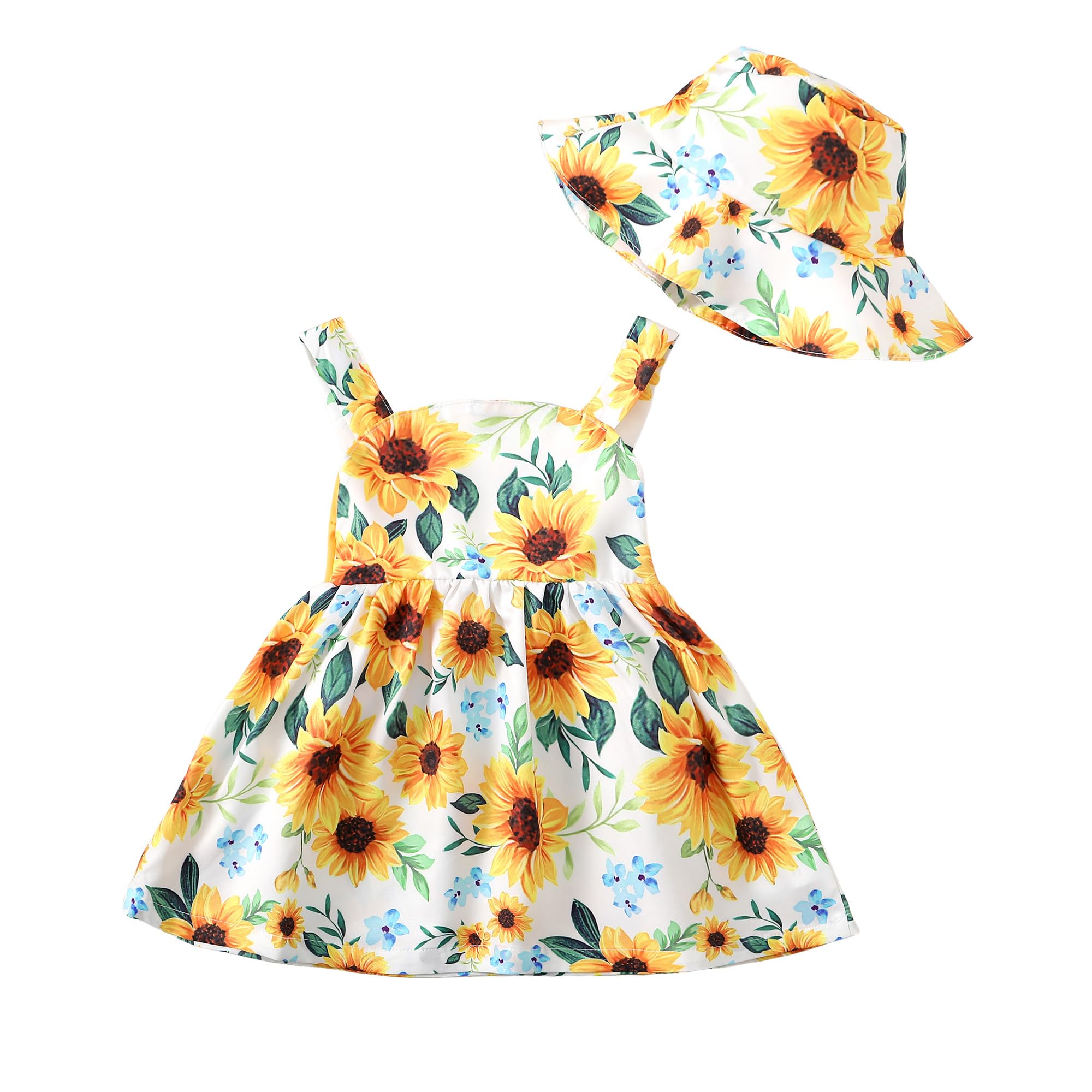 Baby Girl Clothes Summer Yellow Dress Infant Boho Short Sleeve Dresses – Cutebab WBBAPB0CTQ4FD3K