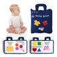 Jollybaby Baby Soft Busy Books -My Quiet Book, Travel Toy & Montessori Sensory Educational, 10 Preschool Learning Activities for