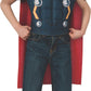 Rubies Marvel Universe Classic Collection Avengers Assemble Thor Muscle-Chest Costume Shirt With Headpiece, Child Standard Size