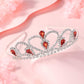 Lovelyshop Red Gems Rhinestone Tiara For Little Kid Big Kid Prom Birthday Princess Crown