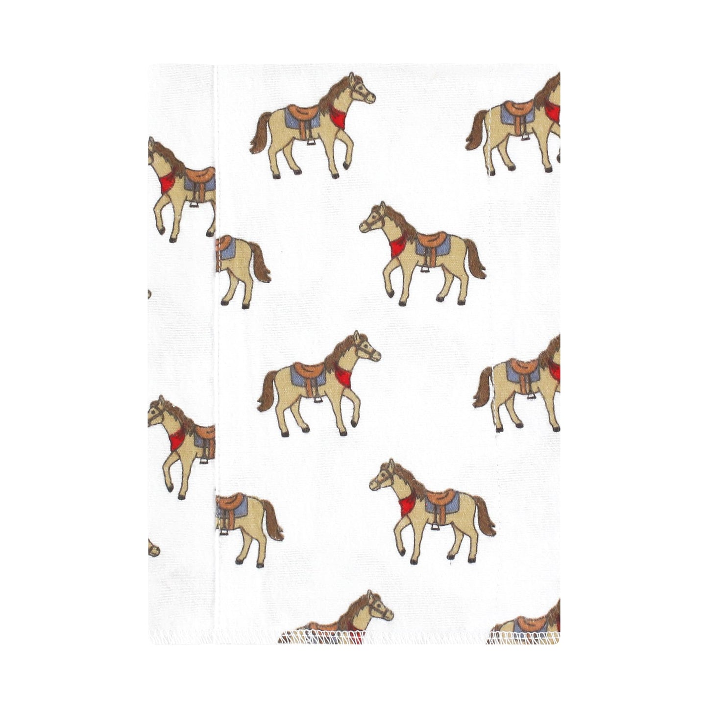 Hudson Baby Unisex Baby Cotton Flannel Burp Cloths, Cowboy 7-Pack, One Size