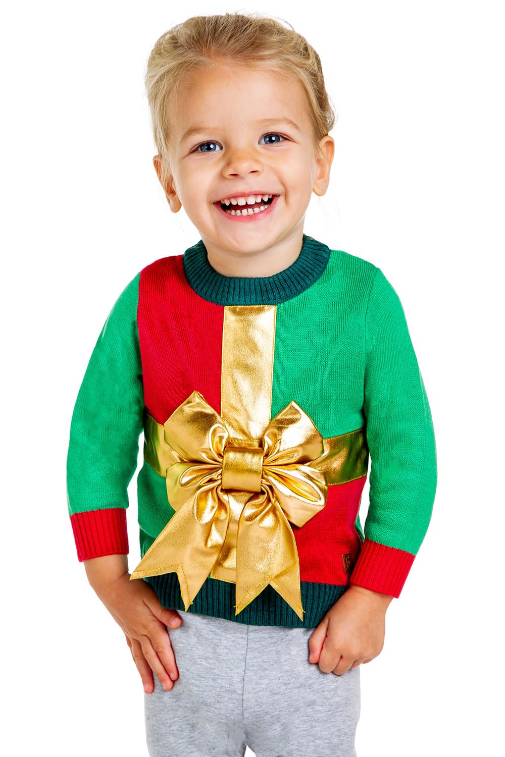 Tipsy Elves Ugly Christmas Sweater For Toddlers - Young Children Little Present Sweater Size 2T