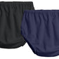 City Threads 2-Pack Baby Girls' And Baby Boys' Unisex Diaper Covers Bloomers Soft Cotton, Black/Navy, Newborn