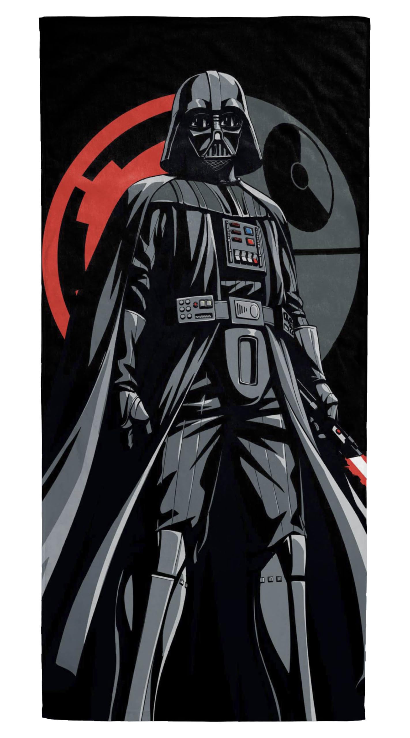 Jay Franco Star Wars Darth Vader Bath Pool Beach Towel - Kids Super Soft & Absorbent 100% Cotton Towel, Measures 28 X 58