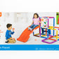 Fisher-Price Jungle Gym Play Structure With Slide For Kids With Bean Bag Toss Game - Indoor Outdoor Active Play