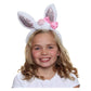 Girls Sequin Easter Bunny Ears And Bow Headband