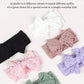 Zurlefy Stretchy Baby Girl Headbands Bows, Infant Headband Bows For Baby Bonnet Newborn Head Wraps Toddler Unisex (03H-17)