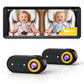 Luckview BM5 MAX Dual Baby Car Camera, 1080P HD with Record & Playback, 7.2    Split-Screen Display, Auto Night Vision, Easy Ins