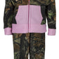 Trailcrest Infant - Toddler Camo Full Zip Hoodie Sweatshirt Fleece Jacket & Pants Set, Pink & Camo, 4T