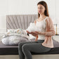 Battop Nursing Pillow For Breastfeeding,Bottle Feeding,Plus Size Breastfeeding Pillows With Adjustable Waist Strap Removable Cov