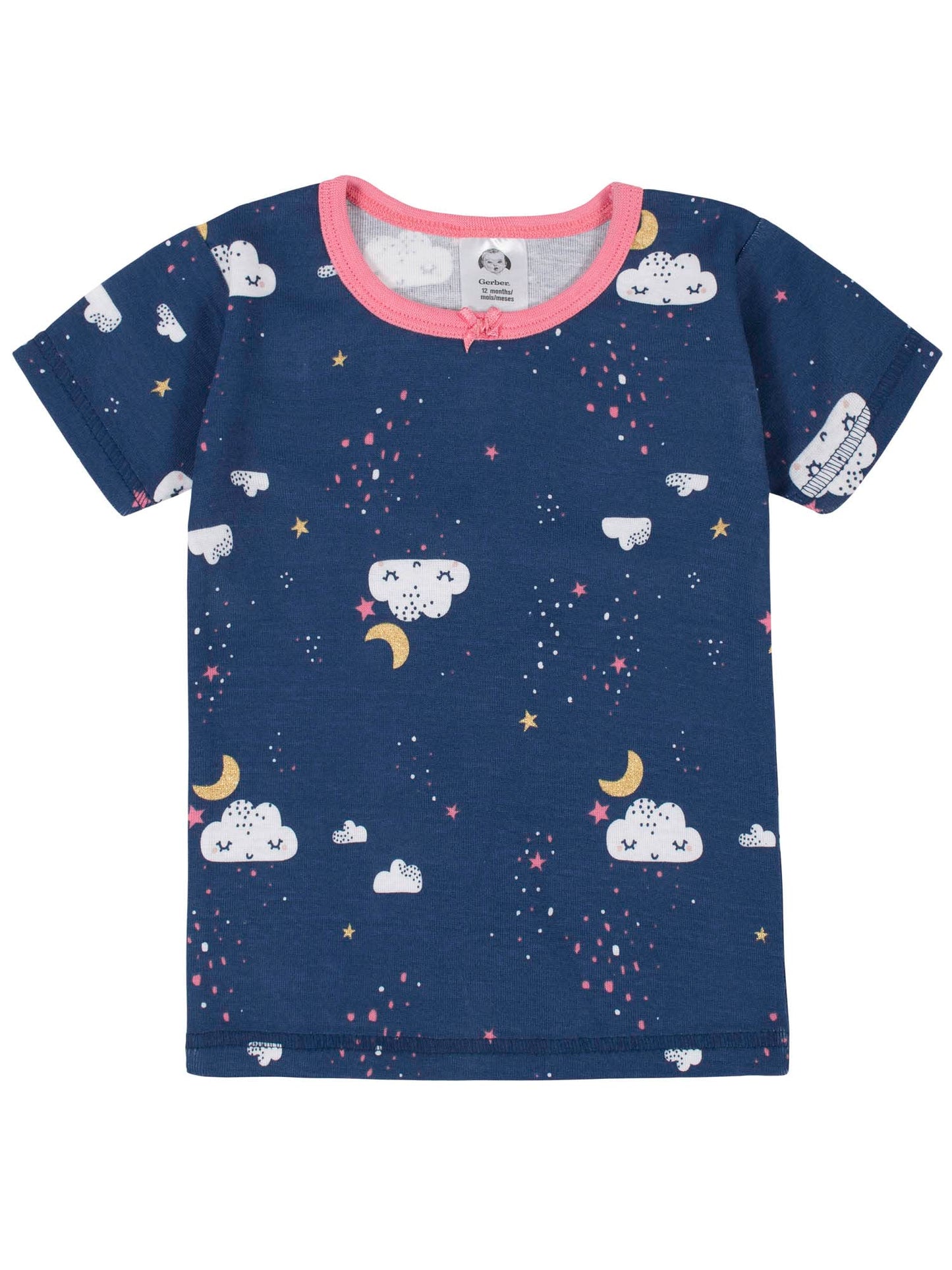Gerber Baby Girls' 4-Piece Pajama Set, Dreams