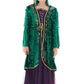 Toddler Kids Winifred Sanderson Costume Girls Halloween Cosplay Green Witch Dress,Xlarge